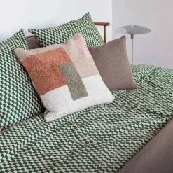 Mette Ditmer - MINI-sengesæt - Pine green/Tan - W140 x L200 cm