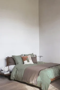 Mette Ditmer - MINI-sengesæt - Pine green/Tan - W140 x L220 cm