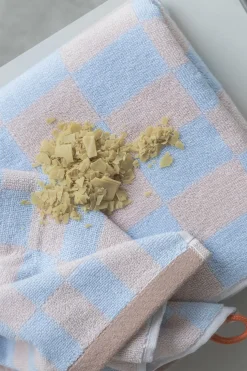 Mette Ditmer - RETRO håndklæde, lyseblå