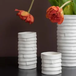 Mette Ditmer - RIBBON fyrfadsstage - Off-white - 2-pak