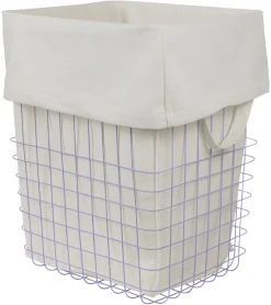 Mette Ditmer - STORE-IT trådkurv med bomuldspose - Large - Lilac