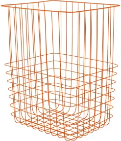 Mette Ditmer - STORE-IT trådkurv med bomuldspose - Large - Orange