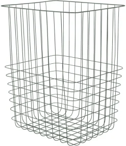 Mette Ditmer - STORE-IT trådkurv med bomuldspose - Large - Thyme green