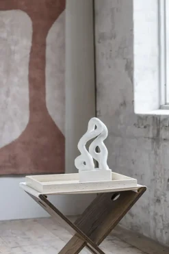 Mette Ditmer - TRAVERTINE tray, large - Linen