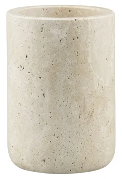 Mette Ditmer - TRAVERTINE toothbrush holder - Linen
