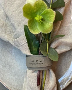 MiLLE W NORDISK DESIGN - Servietring - Grå læder