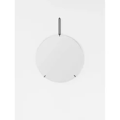 MOEBE - Væg spejl - 50 cm, sort - Wall Mirror Ø50 cm - Black