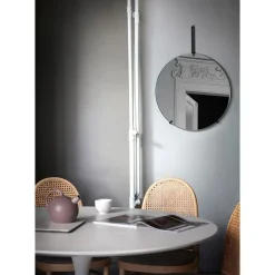 MOEBE - Væg spejl - 50 cm, sort - Wall Mirror Ø50 cm - Black