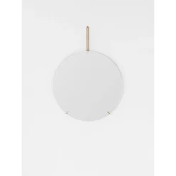 MOEBE - Wall Mirror Ø30 - Brass