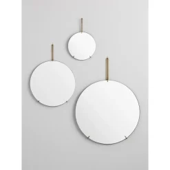 MOEBE - Wall Mirror Ø30 - Brass