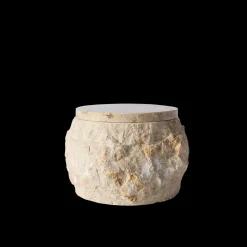 Muubs - Krukke m. låg Batu - Creme - Rustik Marmor