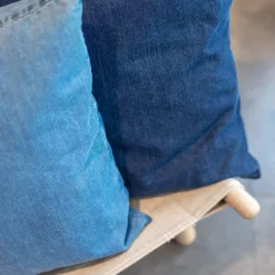 Never - Pudebetræk - Denim - Denim Midnight Blue - 50x50 cm