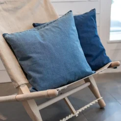 Never - Pudebetræk - Denim - Denim Light Blue - 60x60 cm