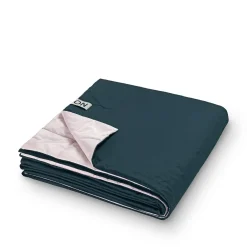 Nomess - Puffer sengetæppe - Large - Rosa/mørkegrøn