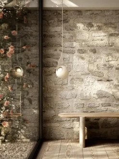 Nordic Tales - loftlampe Pendel - Bright Barocco - med creme kabel