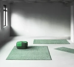 Normann Copenhagen - Flick Rug 170x240 cm - Off White/Dark Green