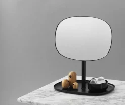 Normann Copenhagen - Flip bordspejl - sort - 34x28 cm