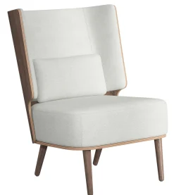 NovoForm - Ryg Pude - Serena - Silver Grey/ Lys Grå