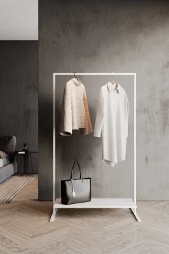 NovoForm - Skohylde til tøjstativ - Marco 100 - Hvid