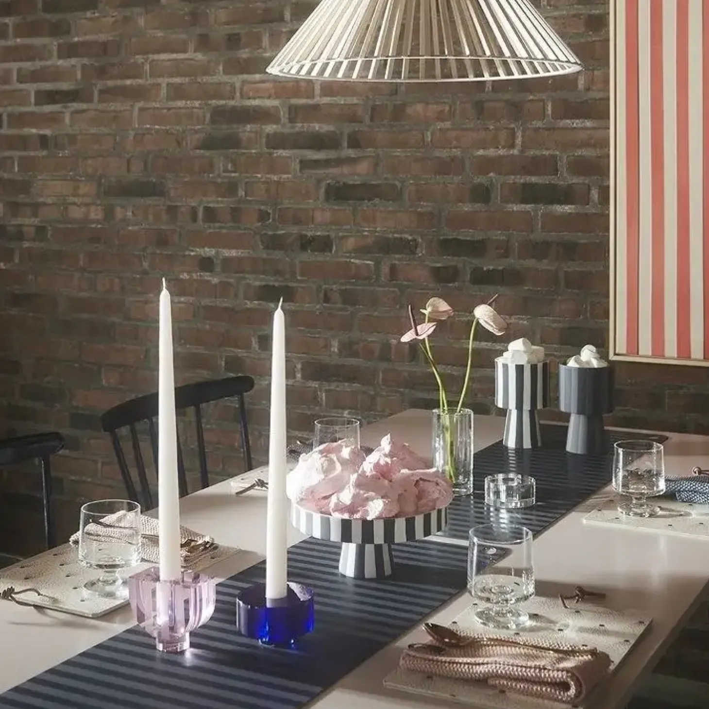 OYOY - Lysestage - Graphic - Blå