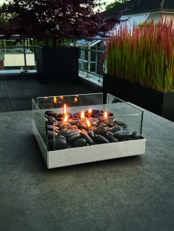 Philippi - Fireplace oil lamp, square