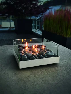 Philippi - Fireplace oil lamp, square