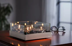 Philippi - Fireplace oil lamp, square