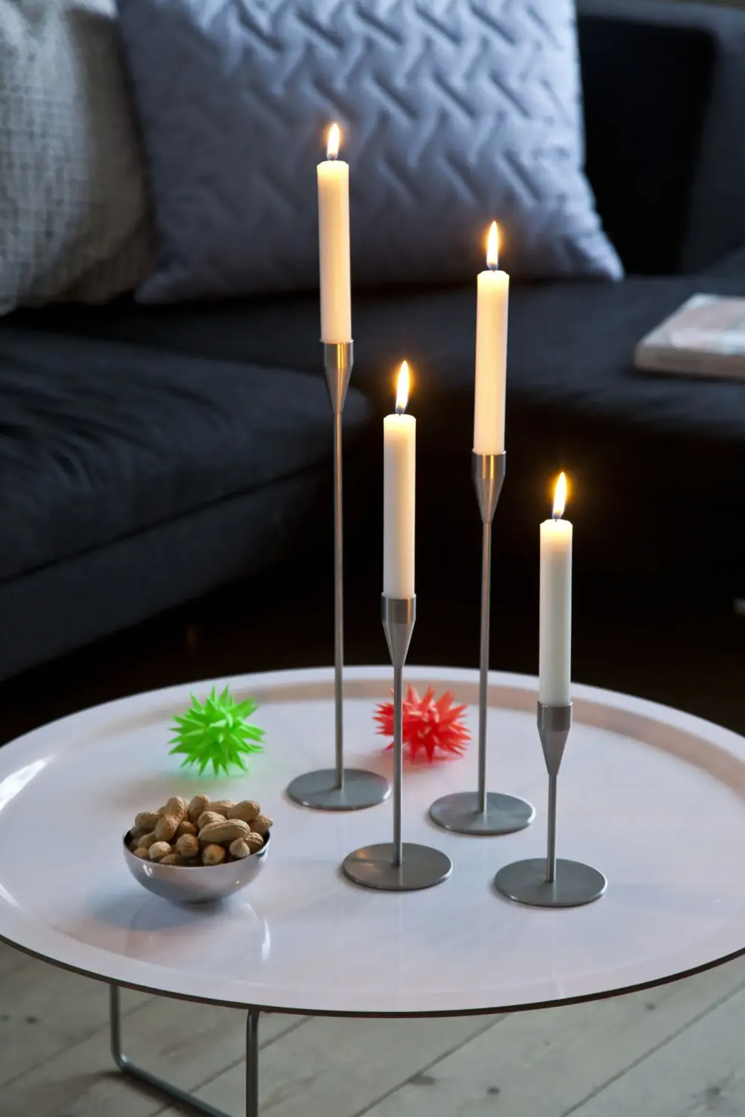 Piet Hein - Mars lysestage 14 cm. Rustfrit stål