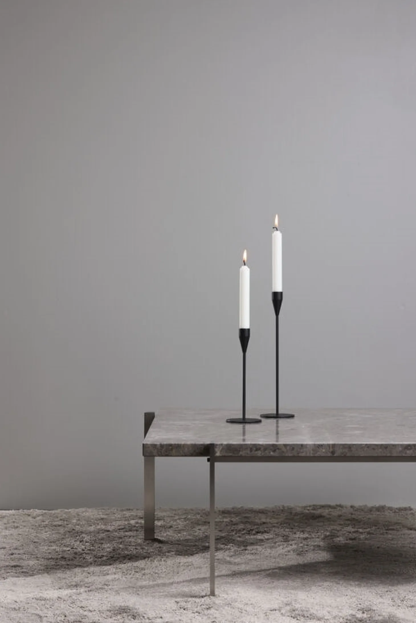 Piet Hein - SORT Lysestage Jupiter 29 cm