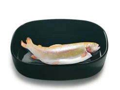 Piet Hein - Superellipsefad porcelain 23*30*7 cm HØJ/Sort