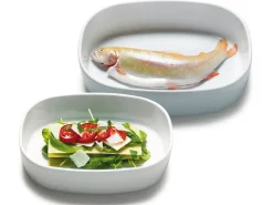 Piet Hein - Superellipsefad porcelain 23*30*7 cm - HVID HØJ