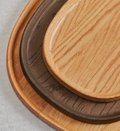 Piet Hein - Superelliptisk bakke i Røget-Eg - 34x41 cm