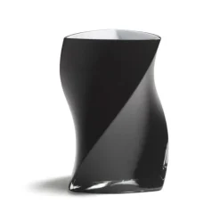 Piet Hein - TWISTER-vase 24 cm - SORT ( 3 lag glas )