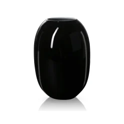 Piet Hein - Vase glas 30 cm - SORT-OPAL