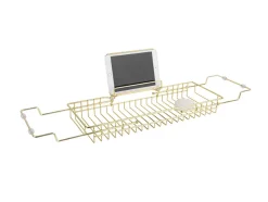 Present time - Bath tub caddy iron gold plated