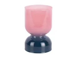 Present time - Candle holder Variado Colores faded pink w. dark blue