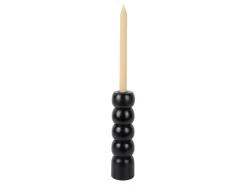Present time - Candle holder Modelar Large mango wood black