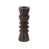 Present time - Candle holder Formado Medium mango wood walnut lacquered