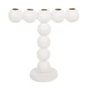 Present time - Candle holder Bubbles high enamel white