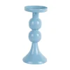 Present time - Candle holder Funky medium soft blue