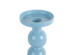 Present time - Candle holder Funky medium soft blue