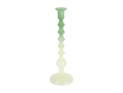 Present time - Candle holder Grato Mecer large retro green to soft green