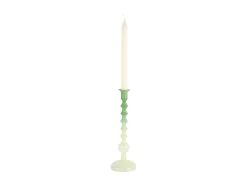 Present time - Candle holder Grato Mecer large retro green to soft green
