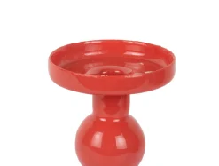 Present time - Candle holder Funky small bright red