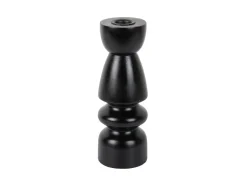 Present time - Candle holder Modelar Medium mango wood black