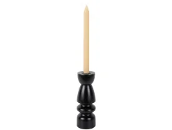 Present time - Candle holder Modelar Medium mango wood black