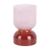 Present time - Candle holder Variado Colores soft pink w. red ochre