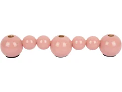 Present time - Candle holder Bubbles straight enamel flamingo pink