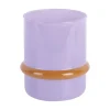 Present time - Candle holder Animado Anillo soft purple w. mango yellow