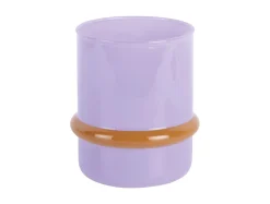 Present time - Candle holder Animado Anillo soft purple w. mango yellow